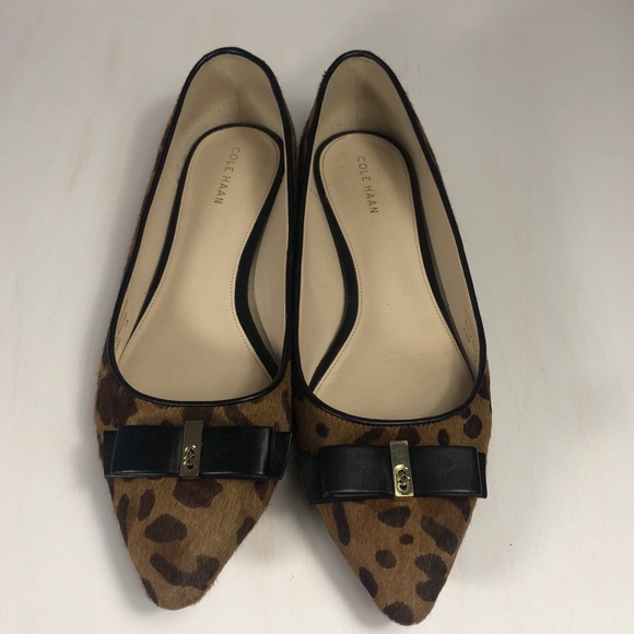 Cole Haan Leopard Flats Size 9.5 - Picture 2 of 5